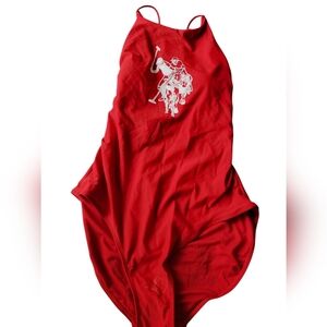 U.S. Polo Assn. Red Swimsuit with Iconic Logo XL